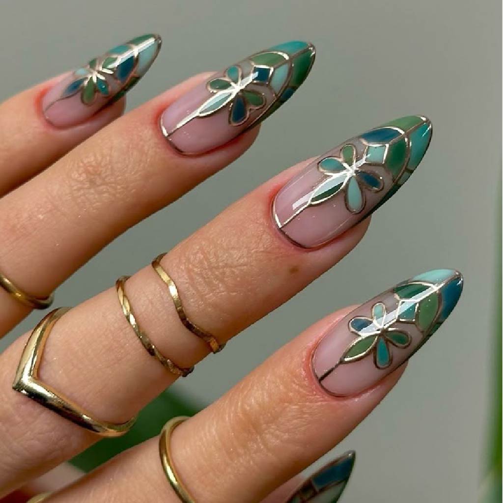 Full sleeve nail design