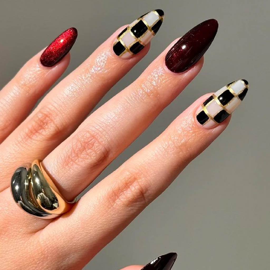 Elegant floral nail design
